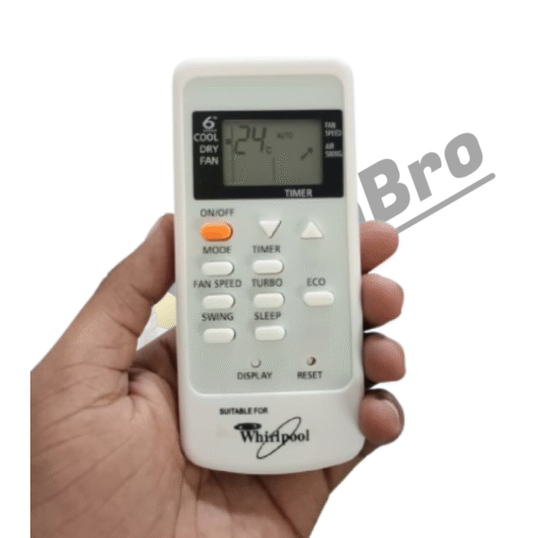 Whirlpool Split AC Remote