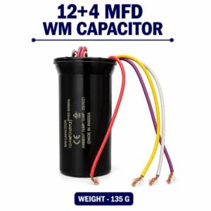 12+4 MFD WM Capacitor Washing Machine Motor Capacitor – MFD