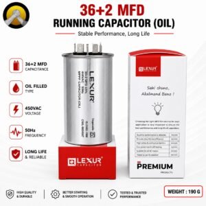 Oil Filled Motor Run Capacitor 36+2 MFD – AC & Electrical