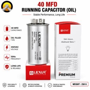 Oil Filled Motor Run Capacitor 40 MFD – AC & Electrical