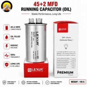 Oil Filled Motor Run Capacitor 40+2 MFD – AC & Electrical