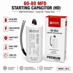 60-80 MFD Starting Capacitor (HD) Heavy-Duty Starting Capacitor – Motor