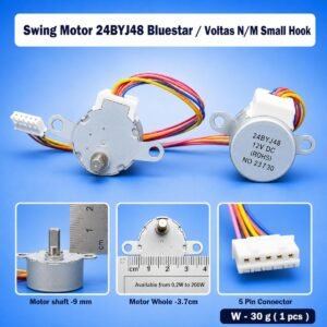 Swing Motor 24BYJ48 Bluestar / Voltas N/M Small Hook AC Swing Motor – Louver Motor