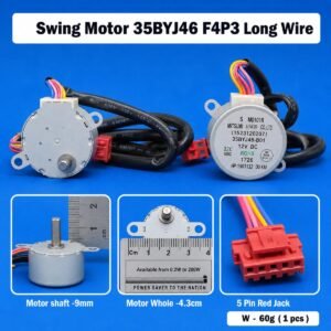 Swing Motor 35BYJ46 F4P3 Long Wire AC Swing Motor – Louver Motor