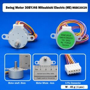 Swing Motor 30BYJ46 Mitsubishi Electric (ME) MSBC20C29 AC Swing Motor – Louver Motor