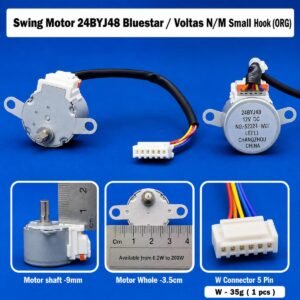 Swing Motor 24BYJ48 Bluestar / Voltas N/M Small Hook (ORG) AC Swing Motor – Louver Motor