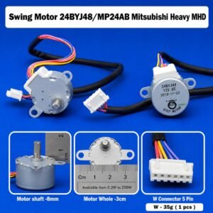 Swing Motor 24BYJ48/MP24AB Mitsubishi Heavy MHD AC Swing Motor – Louver Motor