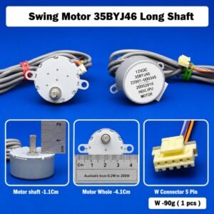 Swing Motor 35BYJ46 Long Shaft AC Swing Motor – Louver Motor