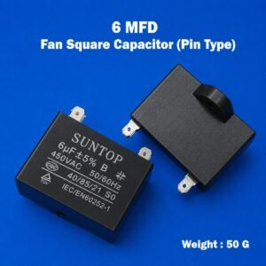 6 Fan Motor Capacitor – Square
