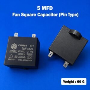 5 MFD Square Capacitor for AC Fan