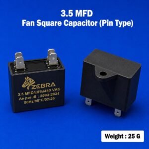 3.5 MFD Square Capacitor for AC Fan